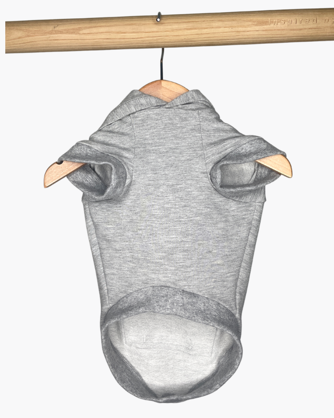 Sweat à capuche en bambou pour chien - Gris chiné clair