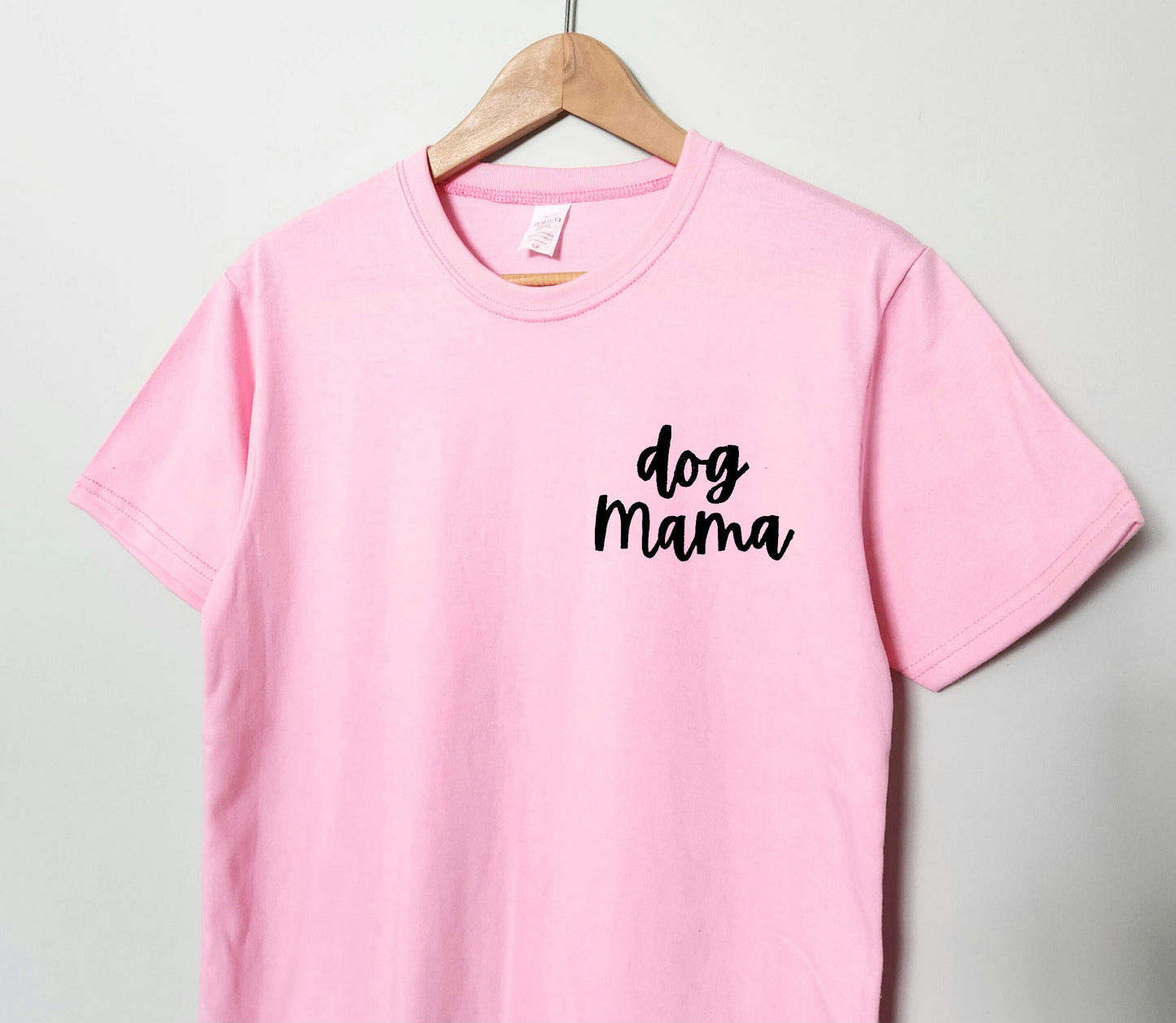 Dog mama t-shirt, hand printed unisex tshirt, dog lover gift, dog mom shirt, calligraphy tee, ethical fall fashion