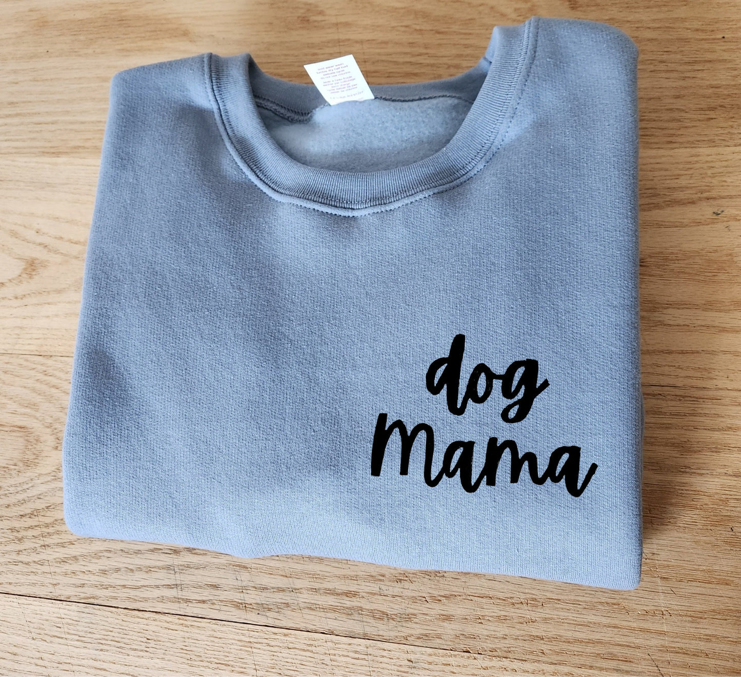 Sweat-shirt Dog Mama, pull unisexe imprimé à la main, col d’équipage de chien mignon, cadeau d’amoureux des chiens, maman de chien, col d’équipage de calligraphie, mode d’automne éthique